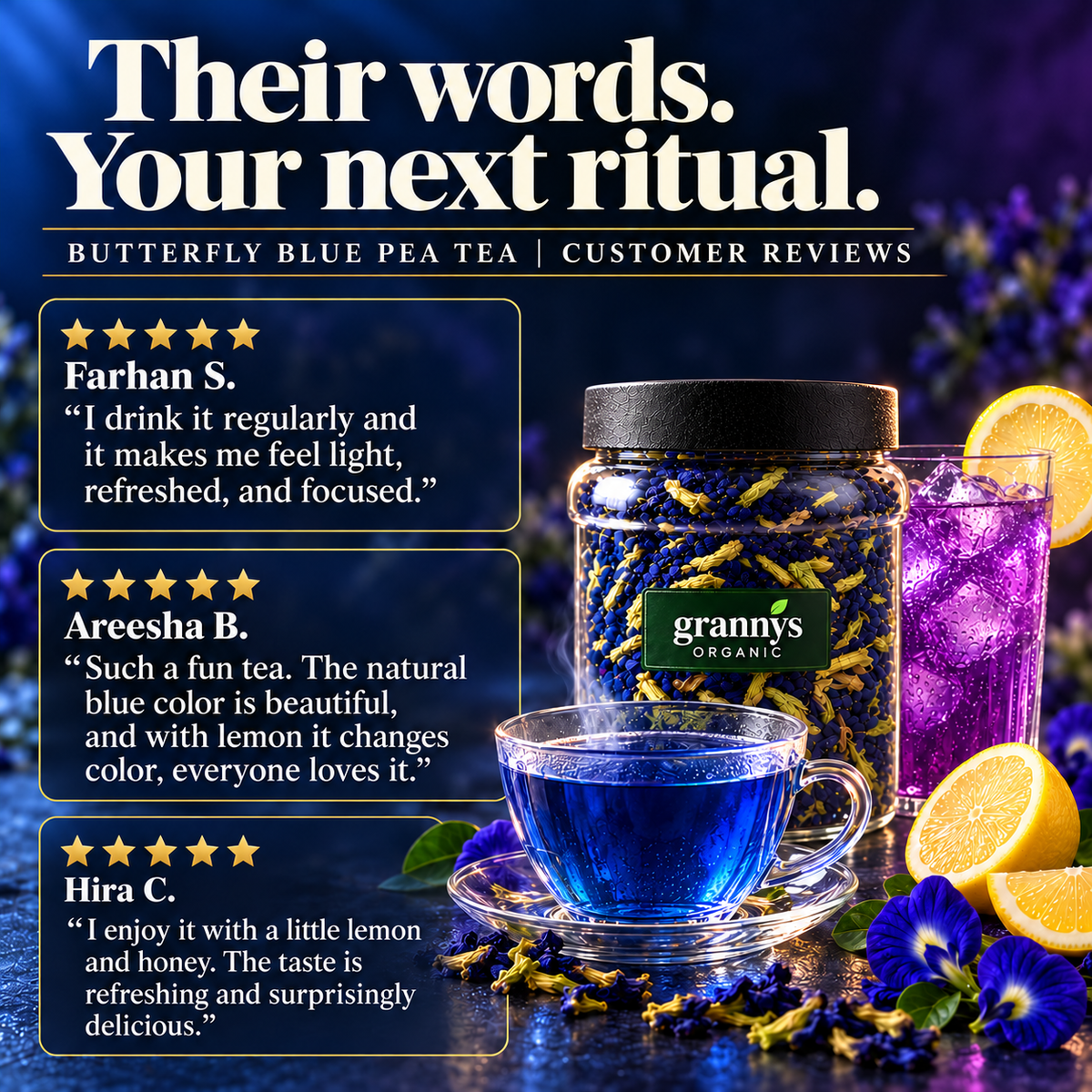 Butterfly Blue Pea Tea | Magical