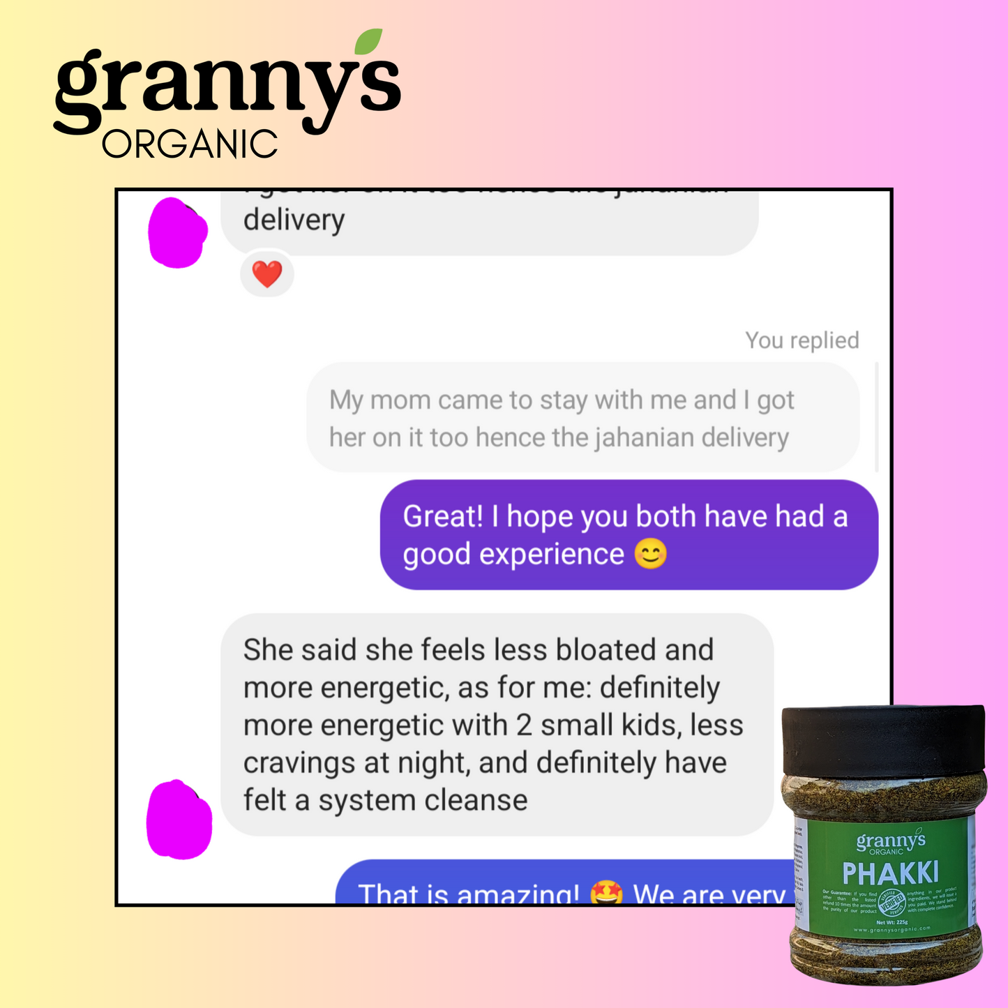Granny's Organic 100% Natural Phakki