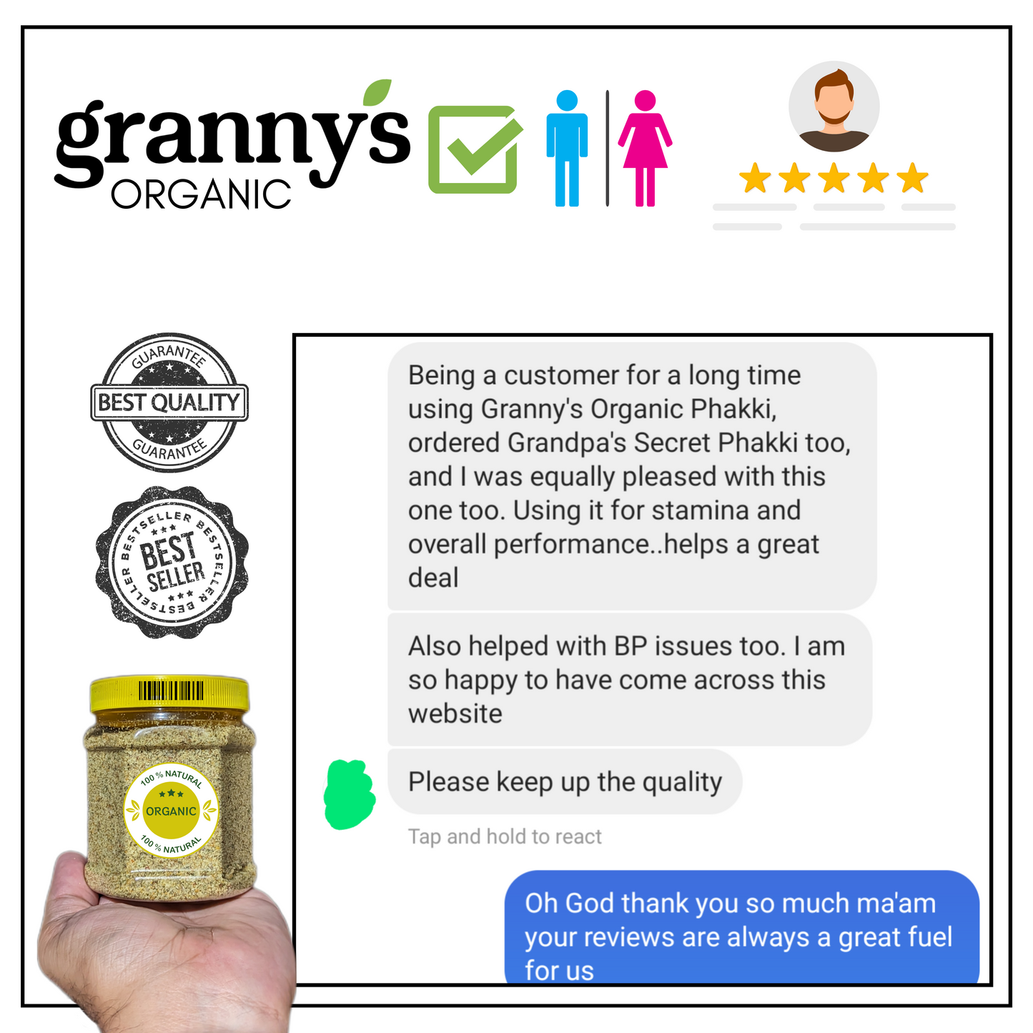 Grandpa’s Secret for Men & Women | 100% Organic