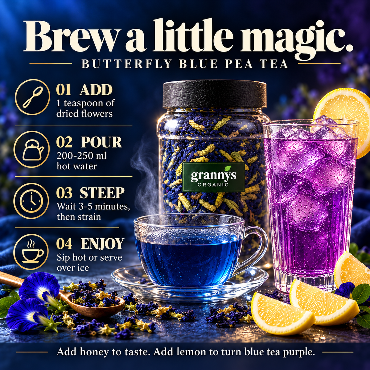 Butterfly Blue Pea Tea | Magical