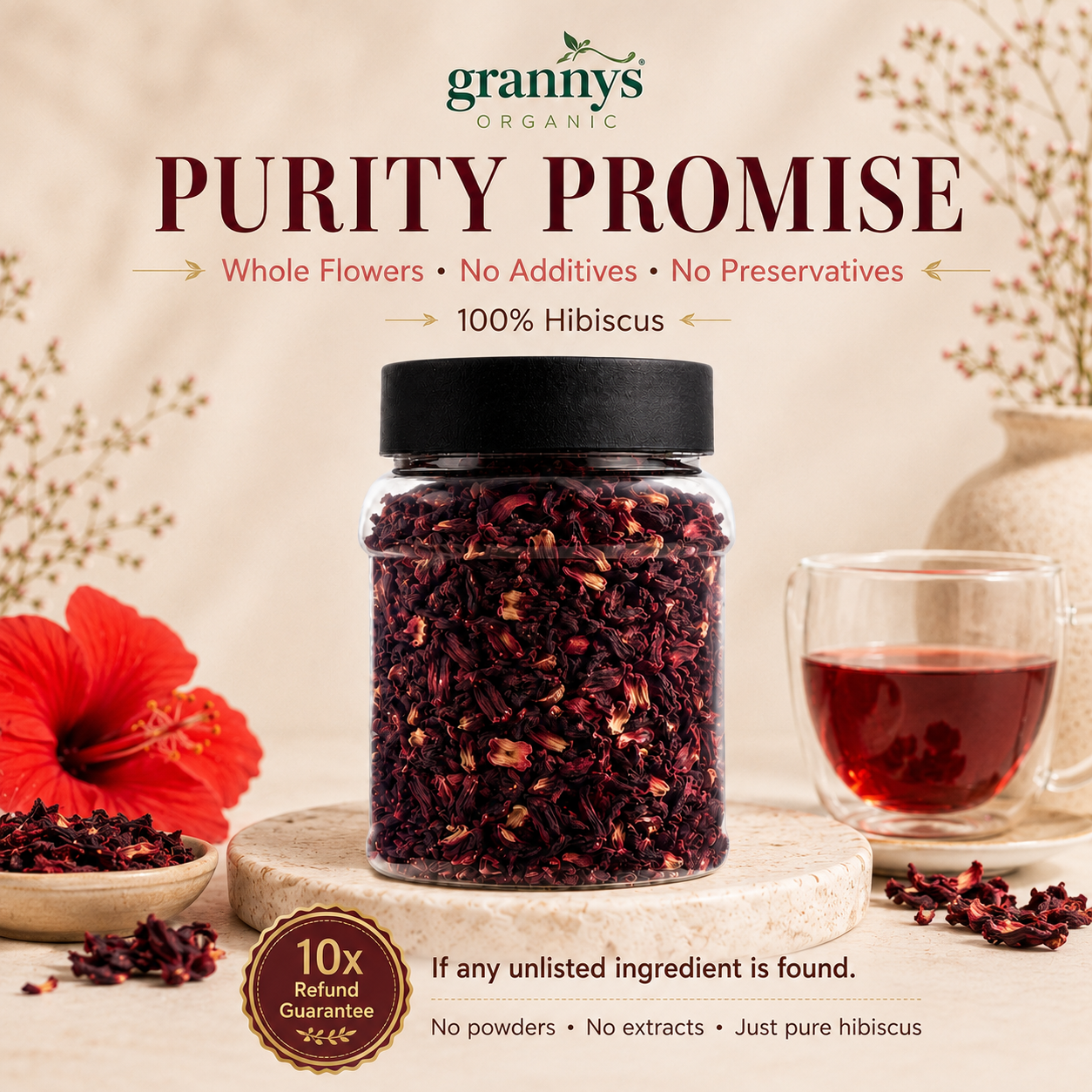 Granny's Organic Hibiscus Tea