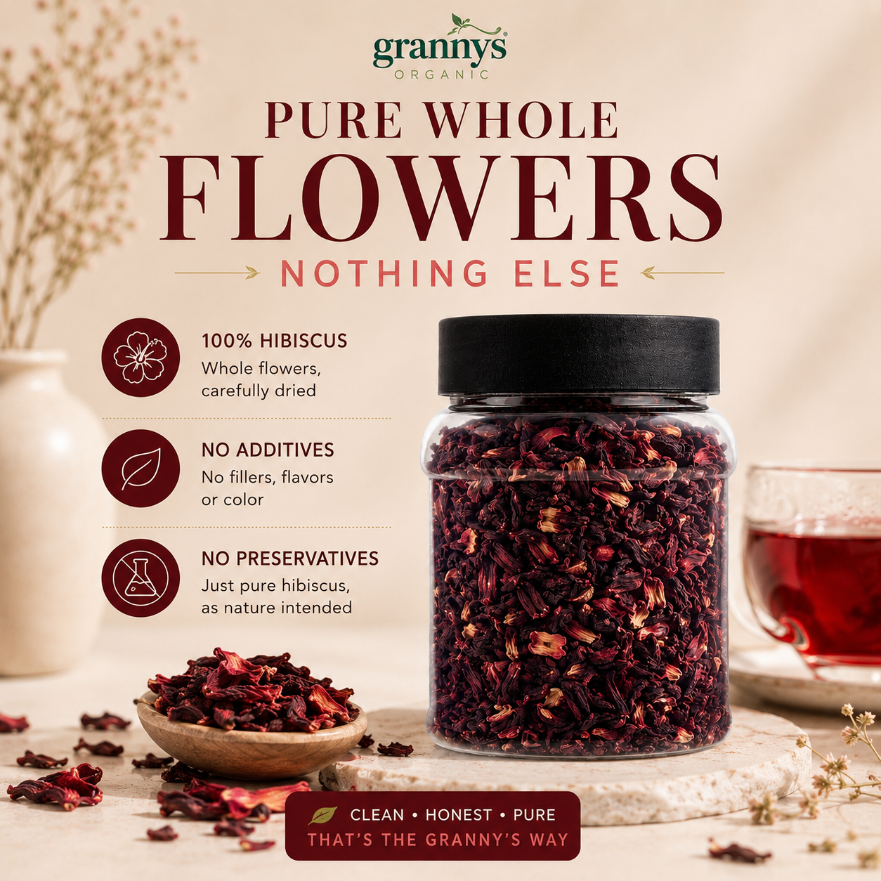 Granny's Organic Hibiscus Tea