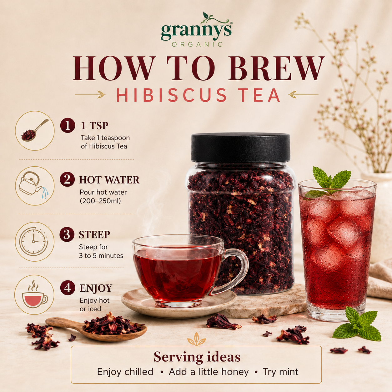 Granny's Organic Hibiscus Tea