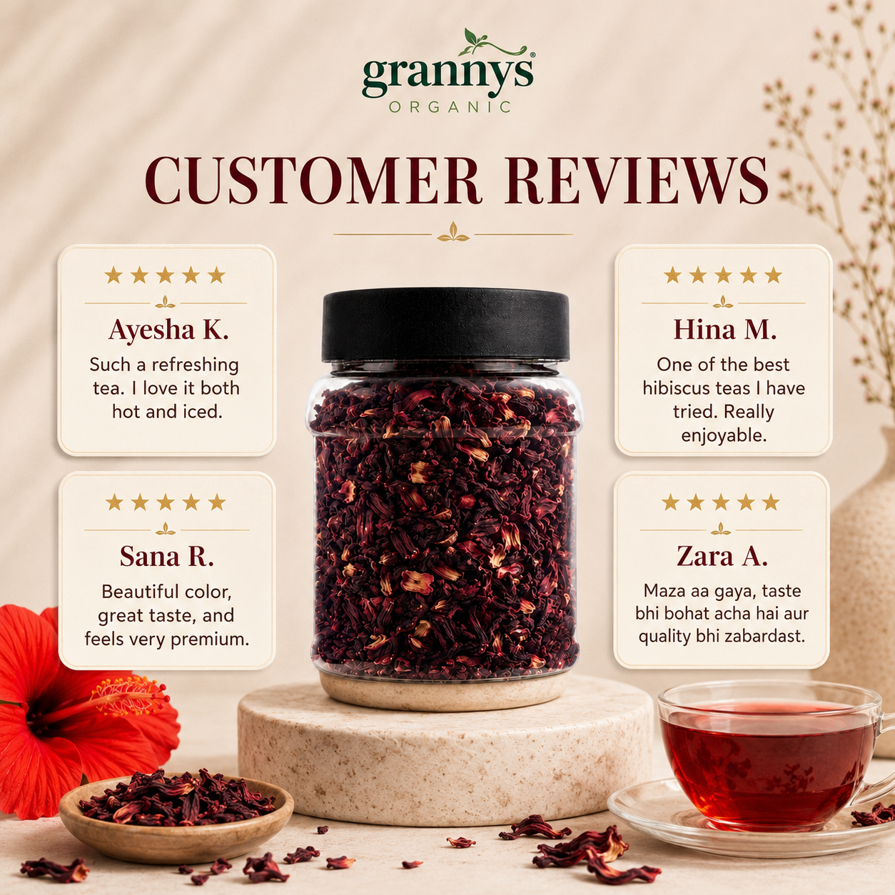 Granny's Organic Hibiscus Tea
