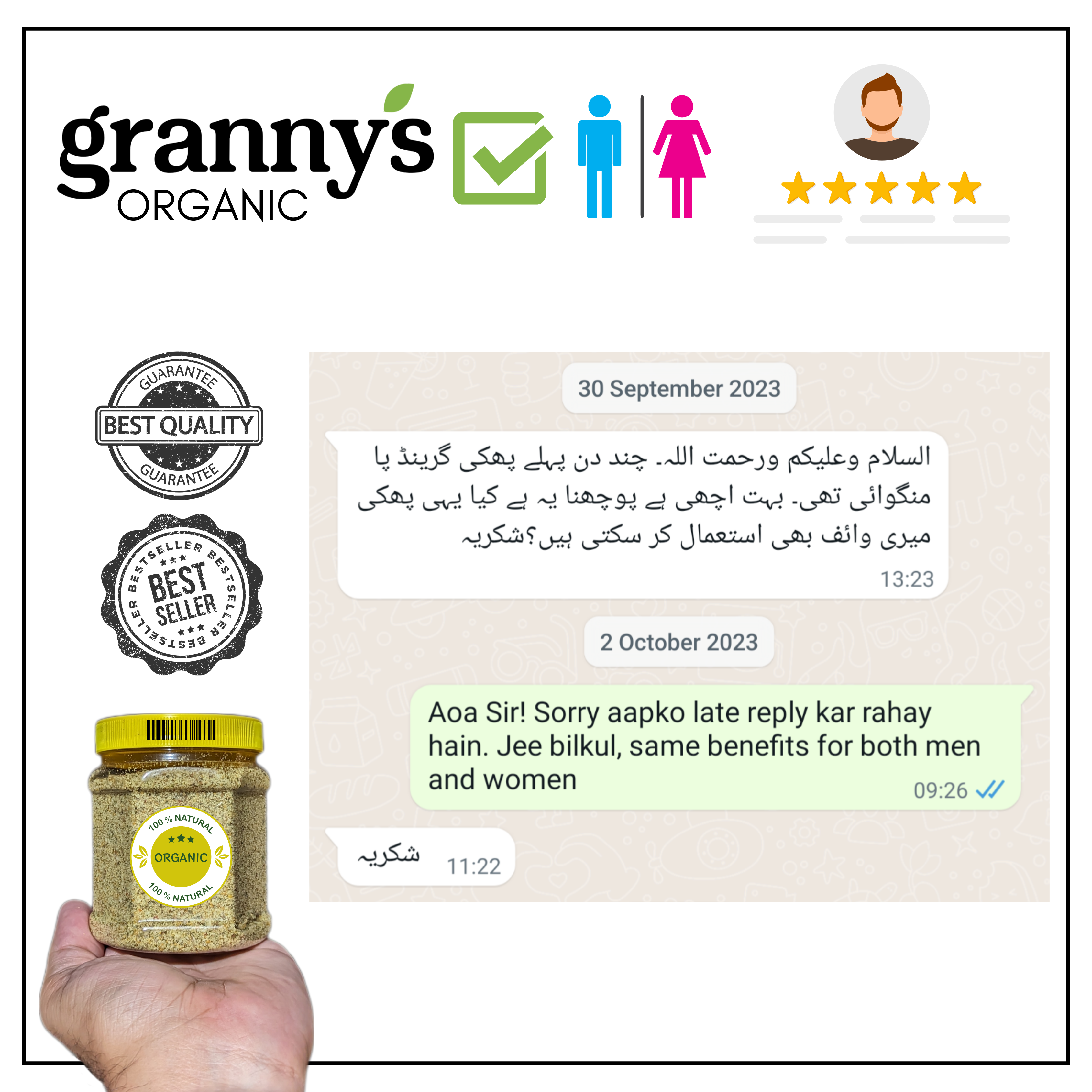 Grandpa’s Secret for Men & Women | 100% Organic