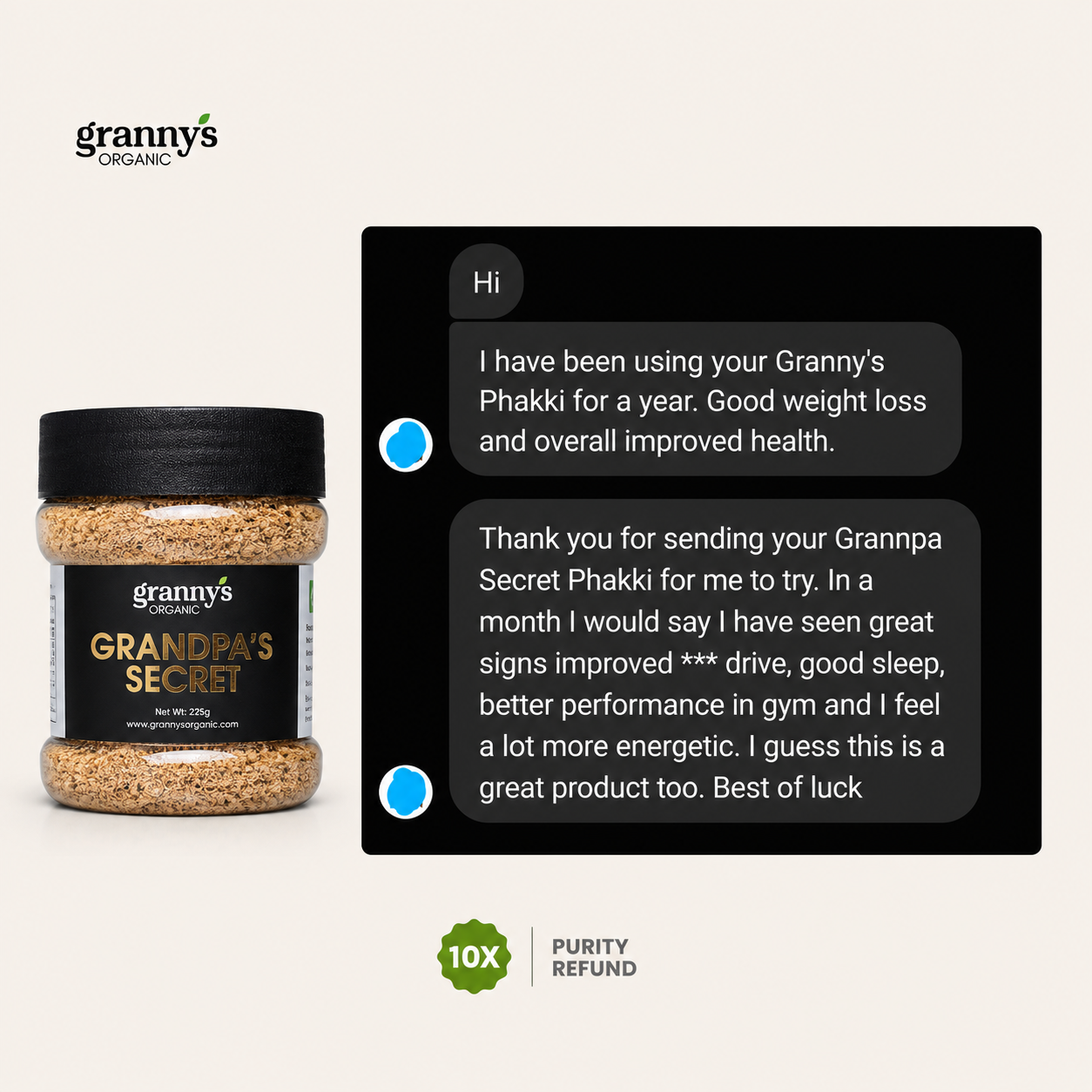 Grandpa’s Secret for Men & Women | 100% Organic