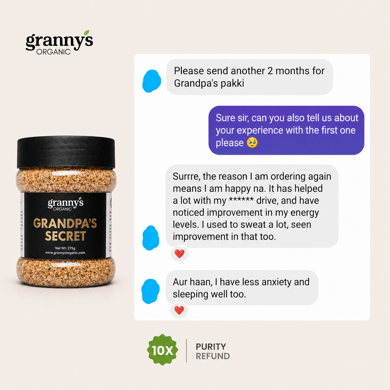 Grandpa’s Secret for Men & Women | 100% Organic