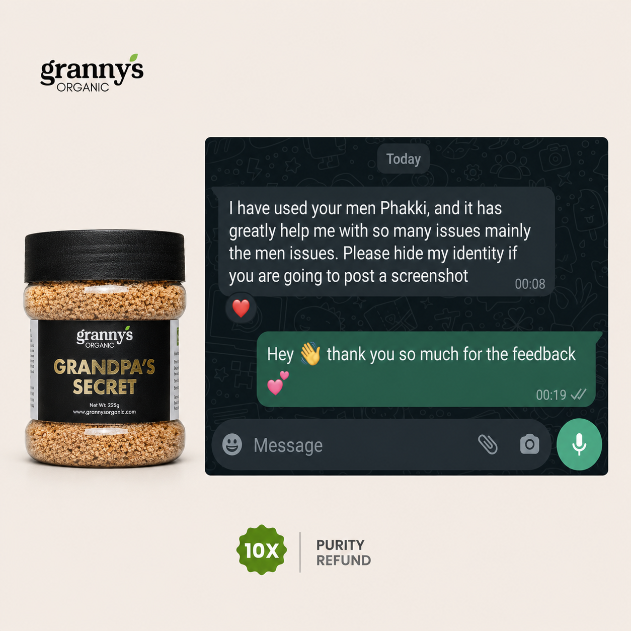 Grandpa’s Secret for Men & Women | 100% Organic