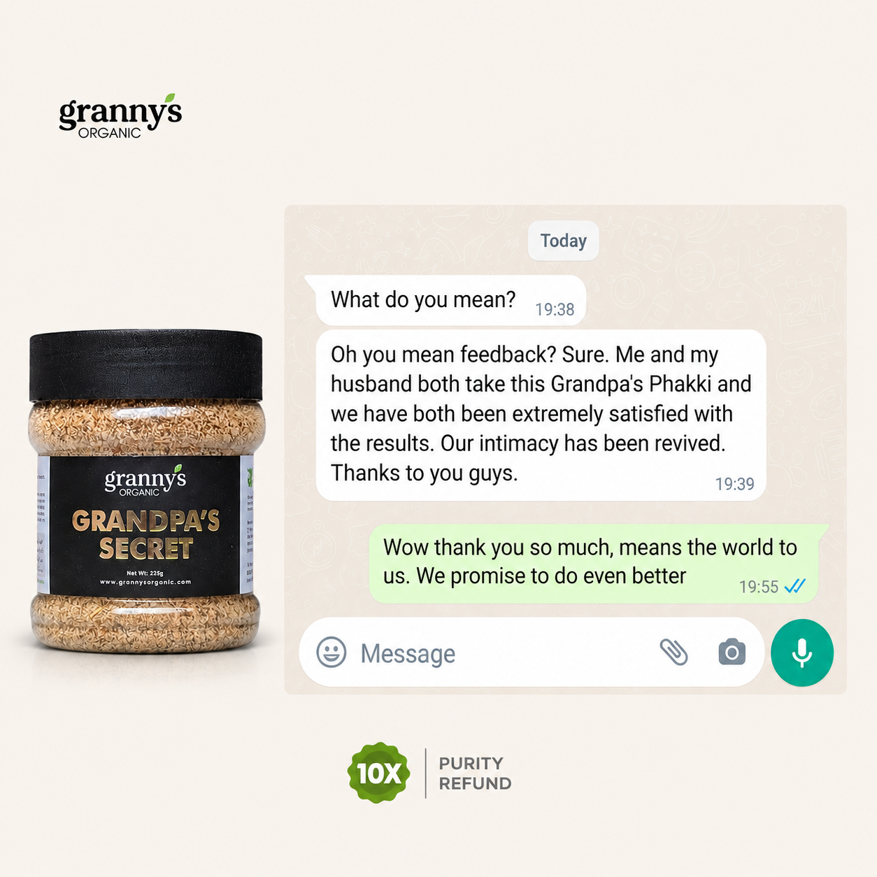 Grandpa’s Secret for Men & Women | 100% Organic