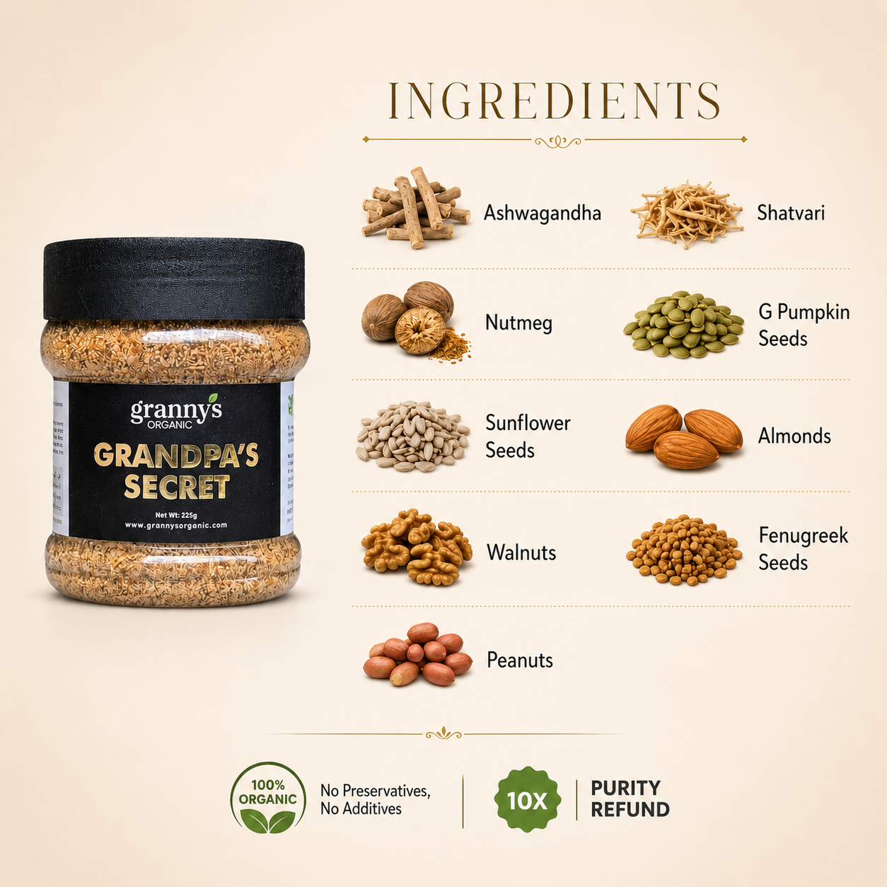 Grandpa’s Secret for Men & Women | 100% Organic