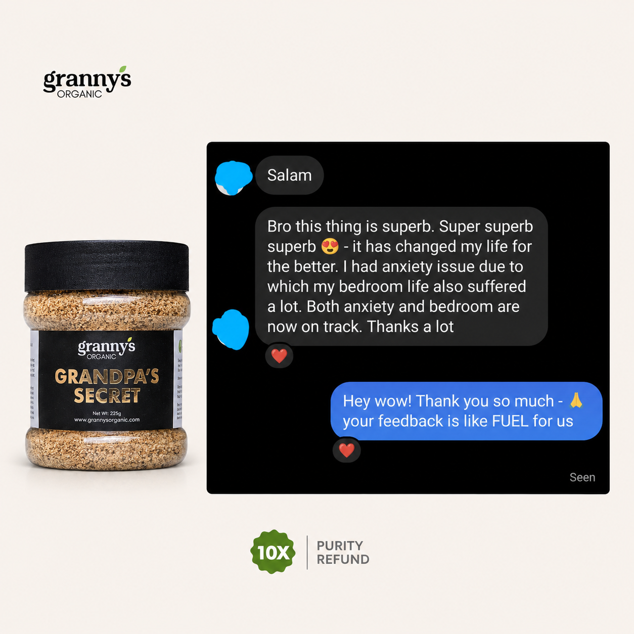 Grandpa’s Secret for Men & Women | 100% Organic